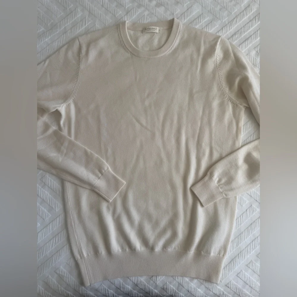 SuitSupply Cream Merino Crewneck - Pure Wool - Size Small - Picture 7 of 10